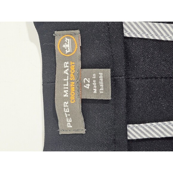 Men's 42 Peter Millar Crown Sport‎ Salem Performance Short 9" Black EUC Golf EUC - Picture 6 of 8